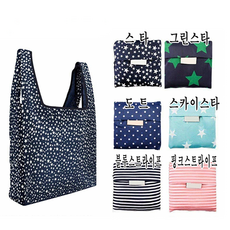 포켓용 장바구니 휴대용 에코백 시장가방 마트가방 소형가방, 도트, 1개, 도트