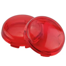 할리 여행용 도로 킹 Sportster 883 1200 Iron XL Softail Dyna 용 2pcs 오토바이 회전 신호 표시기 렌즈, 02 빨간색