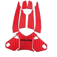 WSM 에바 폼 패드 제트 스키 마린 트랙션 매트 (씨두 웨이크 프로 215 커스텀 보트 액세서리용), 02 Red Black