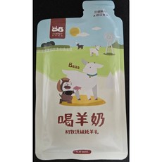 達達寵物 陪心寵糧 喝羊奶 初牧頂級純羊乳 犬貓通用 60ml/包 寵物羊奶, 60ml, 1個