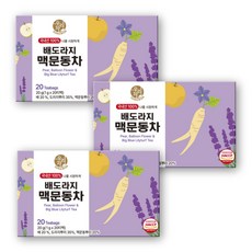우리차 송원식품 배도라지 맥문동차 티백, 3개, 20개입, 1g