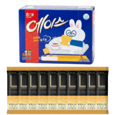 해태 에이스 커피과자 + 루카스나인 라떼스틱 10T, 1세트, 에이스364g+오리지널라떼10T
