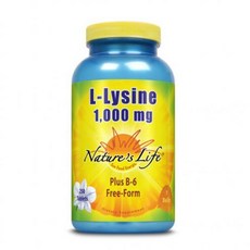 Natures Life 네이쳐스 라이프 엘라이신 1000mg 250 태블릿 건강유지 영양제, 1개