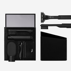 브리든 레이저키트 올인원 칫솔 치약 면도기 세트, 1개, 레이저키트 블랙