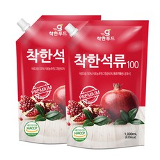 [1+1] 착한푸드 착한석류100 1L 석류즙, 2개