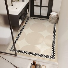 硅藻泥現代簡約家用吸水速幹浴室地墊 100x120cm