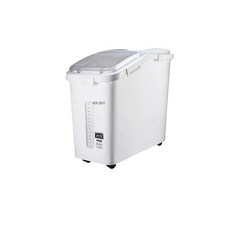 업소용밀가루통 쌀 보관통 잡곡 대용량 플립 쌀40KG밀가루30KG 50L, 옵션 1, 10kg Capacity Grey