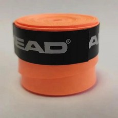 미끄럼 방지 헤드 오버 테니스 스웨트밴드 라켓 패들 완충기 배드민턴 훈련, 3. sticky orange, 1개