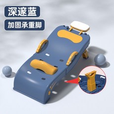 兒童洗頭椅 摺疊式 寶寶家用小孩坐洗髮嬰兒洗頭髮床凳子, 1個, 彩虹洗頭椅   無洗頭槽0  16歲  藍色  洗頭椅