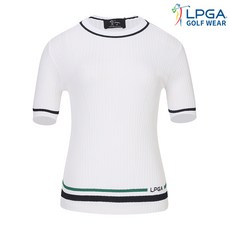 여성 골조직 라운드 스웨터_L222KT607P