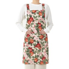 킹리치 어린이집 주방 면 남자 여자 예쁜앞치마, 앞치마 사과꽃, 1개