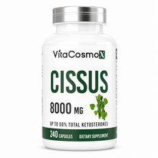 미국 비타코스모 VitaCosmoX 프리미엄 시서스 시서스캡슐 가루 분말 케토스테론 50% Cissus 고함량 고농축 8000mg, 1개, 240정