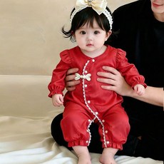 嬰兒連體衣 春秋公主哈衣 中國風