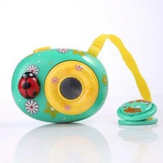 可愛瓢蟲造型兒童相機 益智玩具 輕巧易握 安全無毒, 綠色, 1個