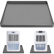 CIEOVO 제습기 배수 팬 실리콘 매트 미끄럼 방지 누수 트레이 부드러운 바닥 패드 휴대용 보호대용 가장자리 드립 매트 포함 23.62"X19.68" 그레이, Gray2