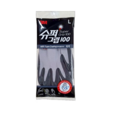 3M 장갑 슈퍼그립 100 여름용 시원한 얇은 장갑 L, GRAY, 5개
