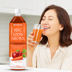 [정직한 건강즙] nfc 맛있는 abc juice 착즙 주스 해독쥬스 무가당 건강음료 아침대용 다이어트 건강주스 여성 남성 건강즙 건강식품 에이비씨주스 에비씨주스 에이비씨쥬스, 1L, 5개