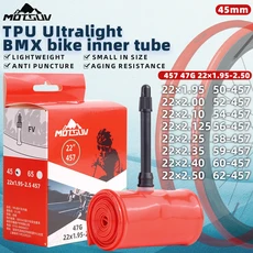 초경량 TPU 도로 MTB 자전거 내부 튜브 16inch18 "20" 22 "24" 26 "27.5" 29 "45/65MM 프랑스어 밸브 자전, 19 22inch(457)X1.95