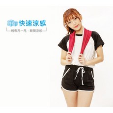 【勤逸軒】Prodigy極爽巾－運動涼感巾 急速降溫 吸濕排汗 紅色 台灣製造, 1個