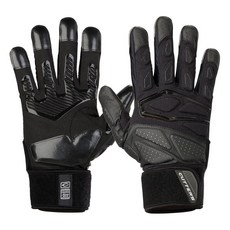 커터스 포스 리니어용 패딩 축구 장갑. 추가 그립., Force 5.0, Red, Large