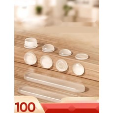 투명 접착식 도어 범퍼 소음 방지 문콕 보호 패드, 25. 슬림 8x1.5mm 100개