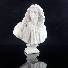 (수제팩토리) 몰리에르 / 남자 석고상 / 미니인테리어소품