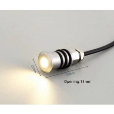 미니 LED IP68 방수 스테인레스 스틸 풀 수중 조명 DC12V 24V 계단 통로 정원 데크 스포트라이트 지하 램프, 02 15mm, 01 CHINA, 01 24V Warm white 3000K, 1개