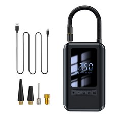 迷你便攜式自行車電動汽車輪胎打氣筒氣泵手持無線充電車載充氣泵, 1個, 229無線數顯款:一個