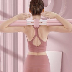 요가봉 자세 교정 스트레칭 스틱 필라테스 ero*16584qw, 스카이블루