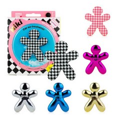 유니크한 차량용 니키 NIKI 자동차 인테리어 방향제(옵션 택1), 프레쉬에어_실버, 1개