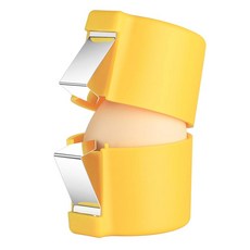 달걀 껍질 따개 날달걀용 클립 삶은 있는 필러 달걀을 자를 주방 기기 껍질을 가정용 빠르게 위한, Yellow