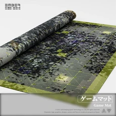 Ember 黑曜協議遊戲墊 - 125x125cm, 1個