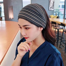 遮白髮帽子 新款顯臉小年輕髮帶 時尚遮白髮寬頭布髮網髮箍 頭套碎髮頭巾送媽媽