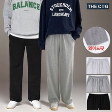 더코그 남여공용 와이드 팬츠 밴딩 바지