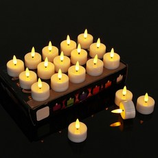 LED 무드등 세트 촛불 티라이트 24p GDM, 본상품, 색상