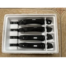 아우디 A6 C7 2012 2013 2014 2015 2016 2017 2018용 자동차 올 블랙 외부 도어 핸들 커버 세트, 01 A set