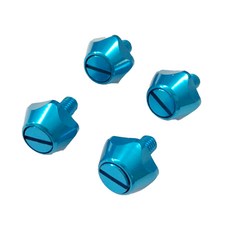 IDFR 鋁合金 車牌螺絲 牌照螺絲 質感滾邊造型 藍色, 1套