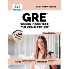 (영문도서) GRE Words In Context: The Complete List (Third Edition): The Complete List Paperback, Vibrant Publishers, English, 9781636510224
