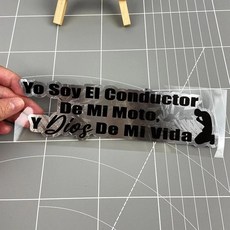 스페인 스타일 오토바이 방수 비닐 스티커 헬멧 스쿠터 자동차 창문 데칼, 3. 검정색, A. 17.4x5cm