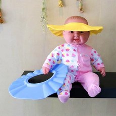 샴푸캡 신생아 아이 머리감기기 아기 샤워캡 개구리 헤어캡 유아샴푸캡, 화이트, 1개