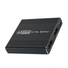 1x2 DP 스플리터 분배기 디스플레이포트 Splitter UHD 4K 144Hz, 1개, 상세페이지 참조
