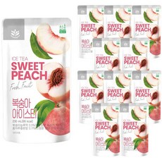 발란스그로우 복숭아 아이스티, 230ml, 10개