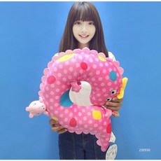 佩佩豬 佩佩豬頸枕 佩佩豬恐龍頸枕 頸枕 佩佩豬U枕 佩佩豬U型枕 佩佩豬午安枕 粉紅豬小妹 Peppa Pig, 粉色頸枕-佩佩豬恐龍造型款