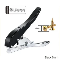 엣지 밴딩 펀칭 펜치 8MM 10MM 마스킹 카운터 싱크 드릴 비트 나사 조정 구멍 모자 목공 도구, 06 Black 6mm