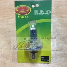 RDO-H4 超白光大燈泡 12V60W 汽車機車通用，提升夜間行車安全，超高亮度, 1個