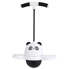 可愛熊貓造型跳跳球，加粗彈力繩，加寬防滑踏板，炫彩燈光，兒童運動玩具, 跳跳球熊貓款, 1個