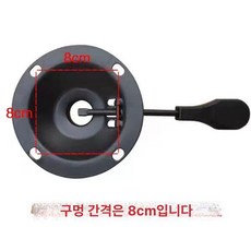 사무용 컴퓨터의자 원목 두꺼운 강철 다리 받침대, 1개, 원형트레이 8cm 구멍 간격