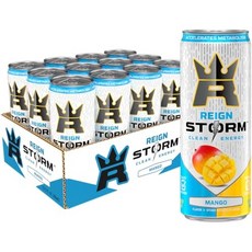 REIGN Storm Mango Fitness & Wellness REIGN Storm Mango Fitness & Wellness Energy Drink 12 Fl O, 354ml, 1개