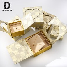 반짝이 하트 펄 고급 주얼리 케이스 (1개/10개)