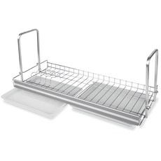 우리집엔 부착식 알루미늄 싱크선반 식기건조대 600 슬라이드